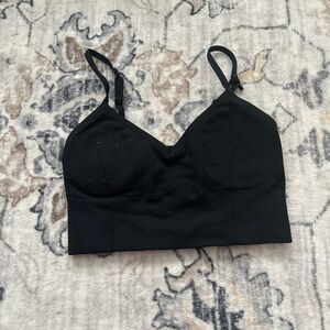 Aerie Black Lace Bralette with Adjustable Straps